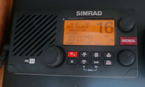 simrad rs35 vhf \u0026 hs35 wireless handset, testing pretty well panbo