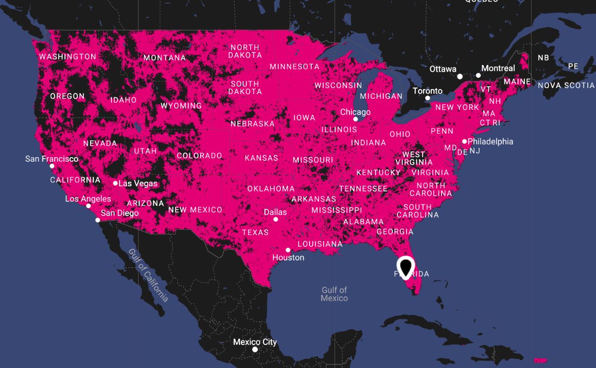 Tmobile Home Coverage Map World Map