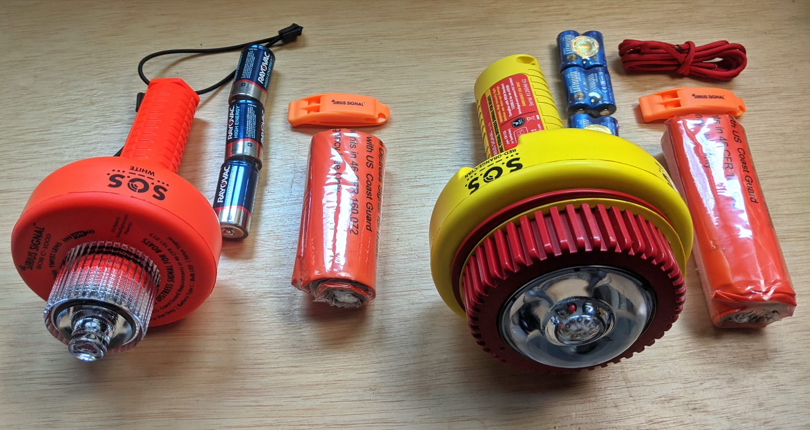 New Sirius Signal C-1003 and dual color C-1002 electronic Visual Distress Signal Devices
