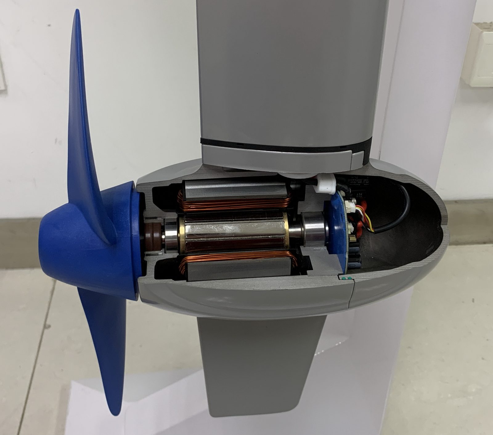 ePropulsion Spirit 1 direct drive motor cutaway